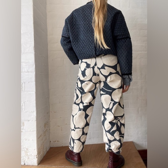 gorman Denim - Gorman Black and Cream FRUIT Patterned Jeans 🍏🍑